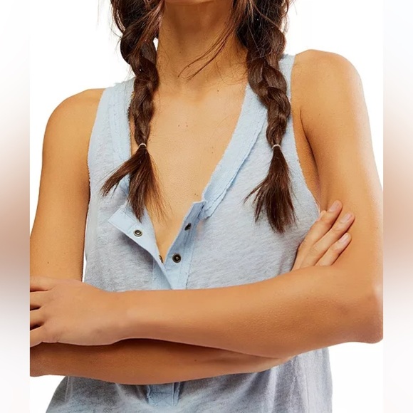 FP Love Language Solid Henley Tank - Picture 4 of 5